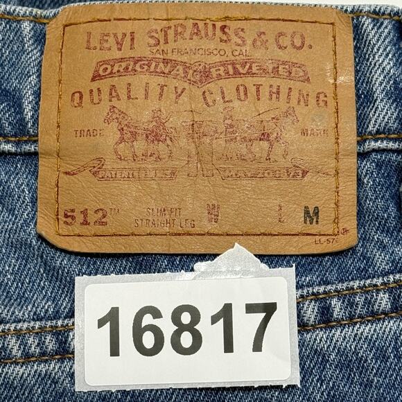 Vintage Levis 512 Junior Womens 11 Measures 30X32 Slim Fit Straight Medium Wash - Picture 9 of 9